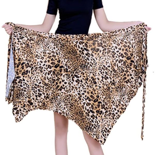 Wrap Overlay Latin Dance Skirt - Image 2