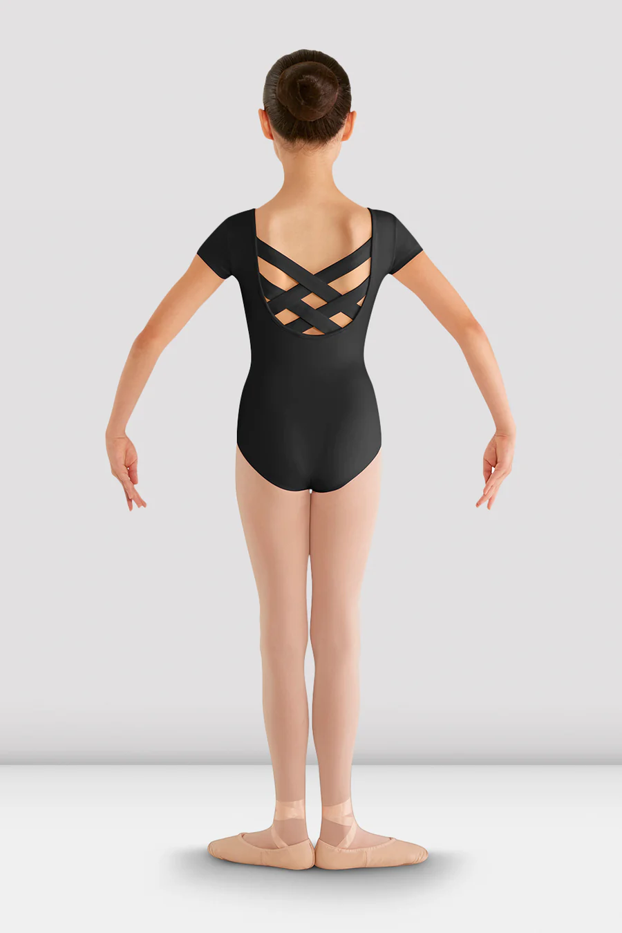 Girls Bellflower Cross Back Leotard - Image 6