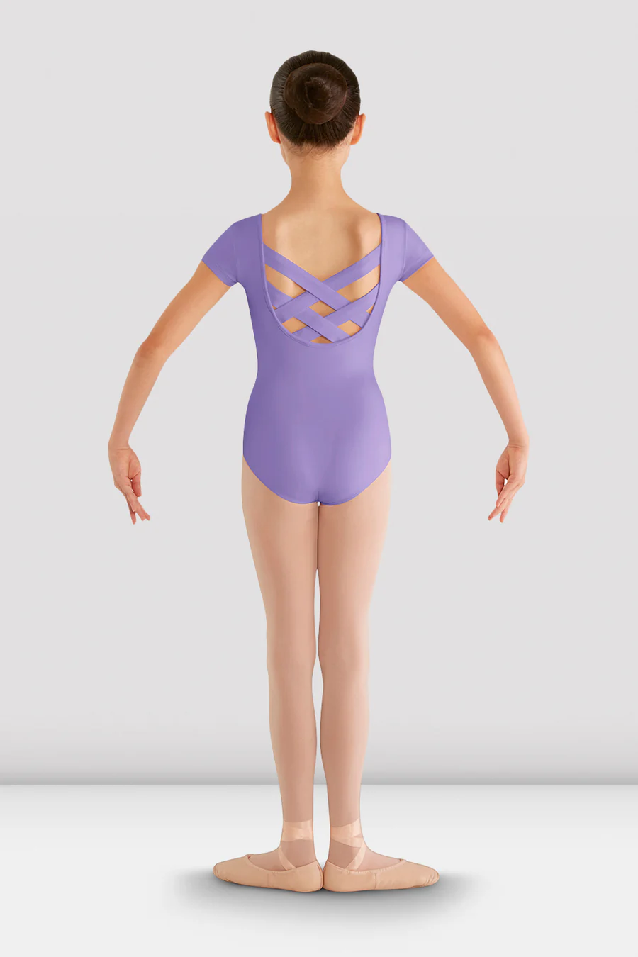 Girls Bellflower Cross Back Leotard - Image 2